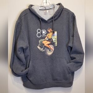 294. JEEP 80th Aniversary Pin-Up Girl Graphic Hoodie